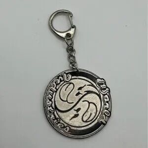 Silver Keychain with Logo